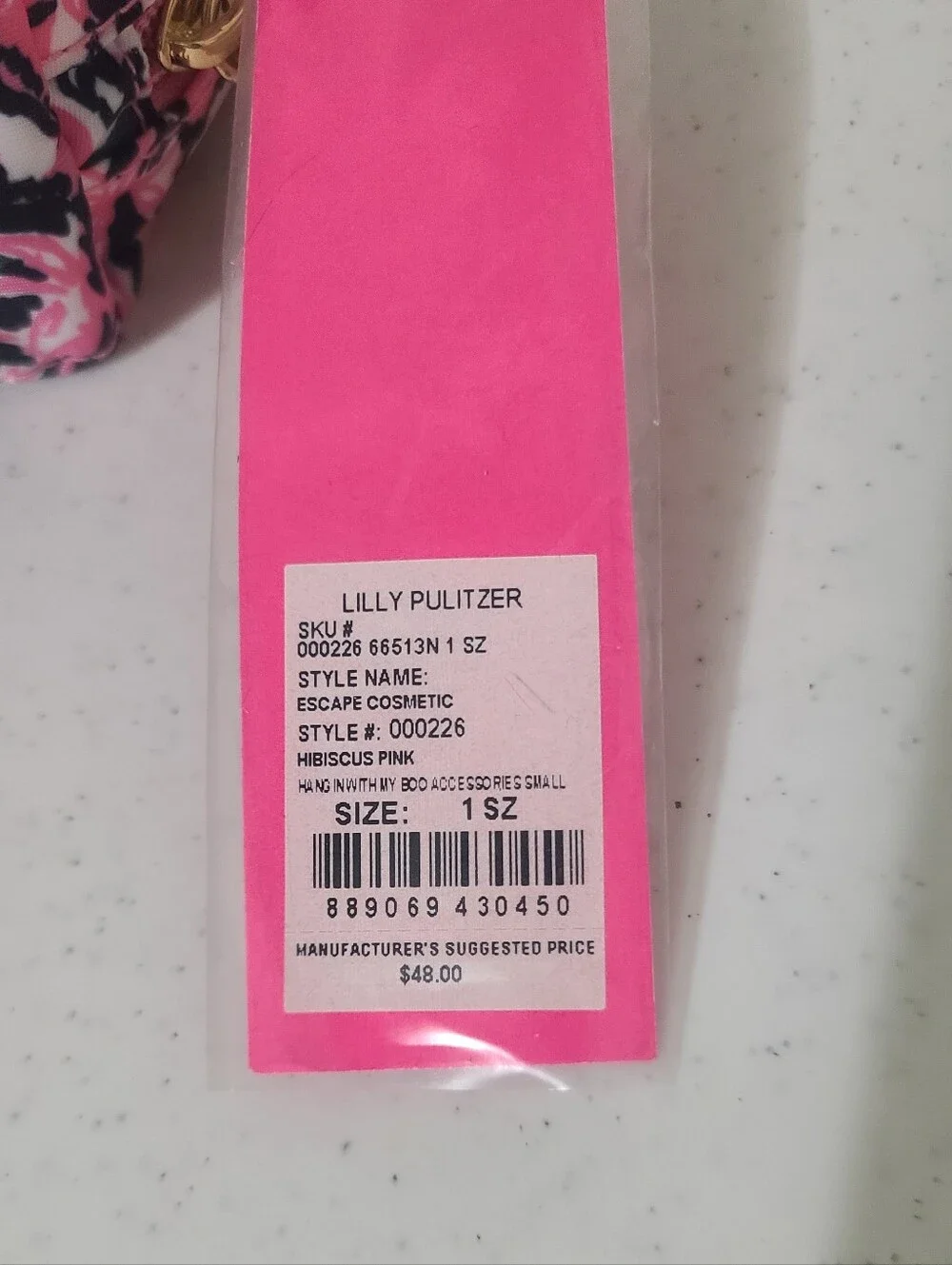 NWT Lilly Pulitzer Hanging With My Boo Escape Cosmetic Case Makeup Bag Panda